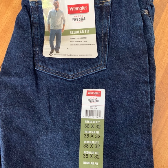 Men’s wrangler regular fit jeans NWT & NWOT 38x32 - Picture 7 of 9